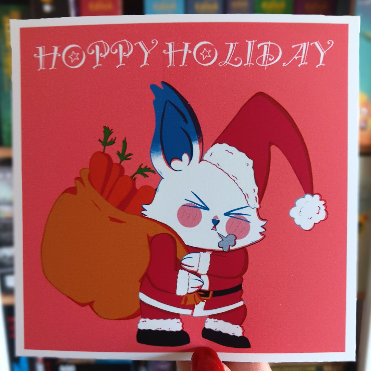 Santa Bunny Print