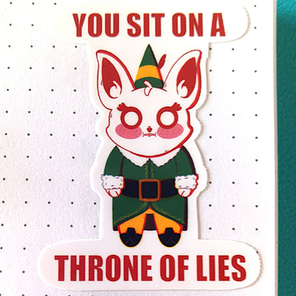 Elf Bunny Sticker