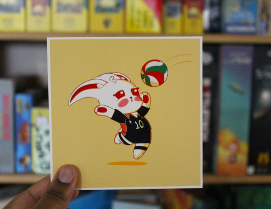 Volleyball Bunny Print