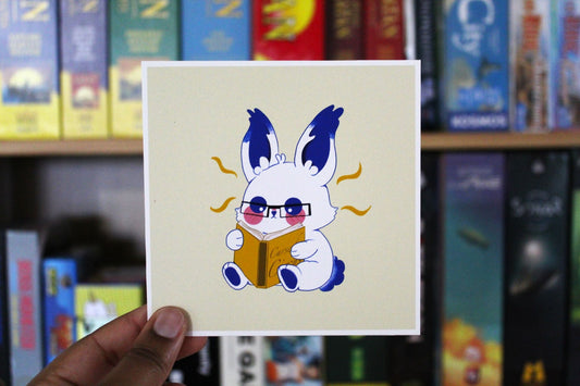 Reading Bunny Print