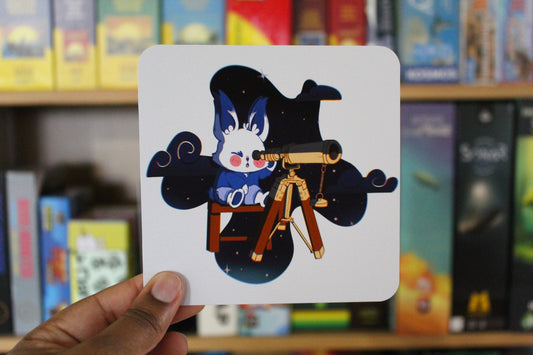 Astronomer Bunny Print